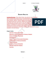 Sensory Analysis - Section 1
