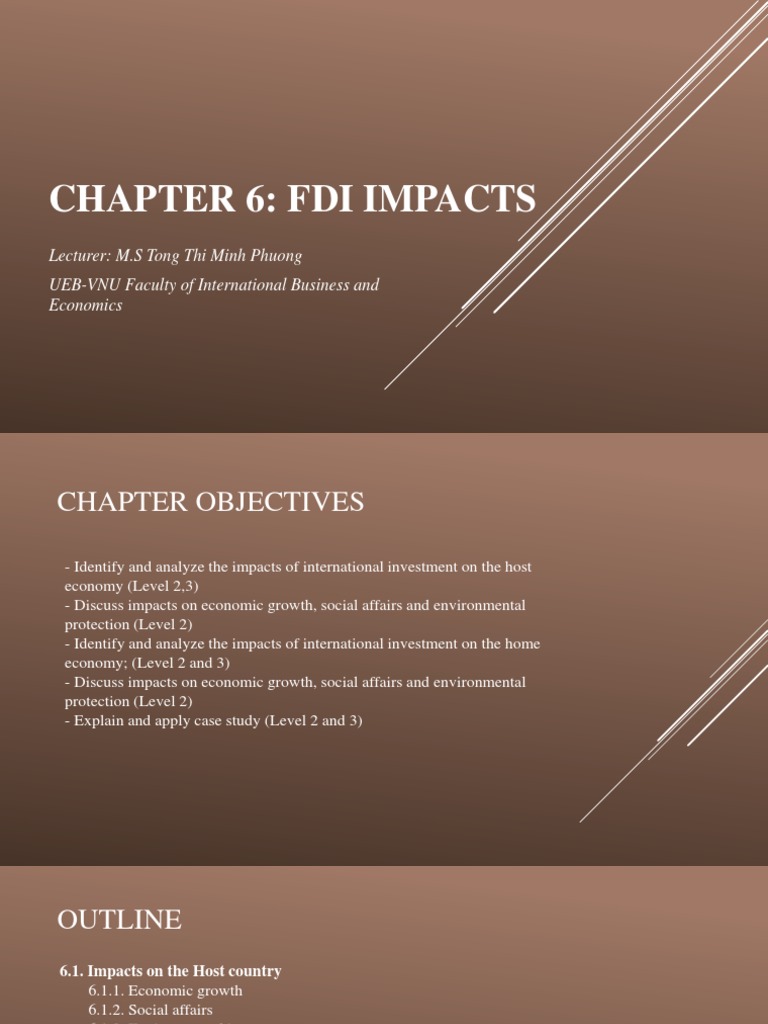 Chap 6 FDI Impacts - Host 2021 | PDF | Foreign Direct Investment ...