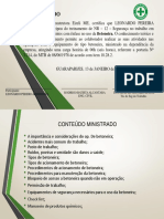 Certificado de treinamento NR-12 sobre uso seguro de betoneira