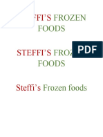 Steffi'S: Frozen Foods Frozen Foods Frozen Foods