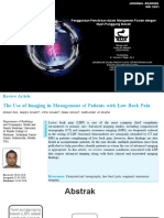 Journal Reading The Use of Imaging in Management of Patients With Low Back Pain