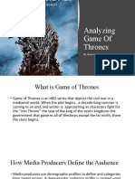 Analyzing Game of Thrones