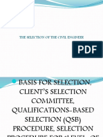 The Selection of The Civil Engineer