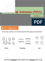 Lecture 1 Microstrip Antennas (MSA)