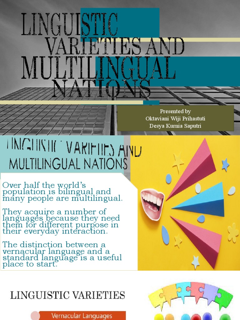 Linguistic Varieties and Multilingual Nations PDF Arabic English