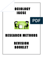 Study Guide - Research Methods