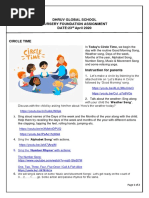 Dhruv Global School Nursery Foundation Assignment DATE:23 April 2020