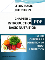 FST 307 Basic Nutrition
