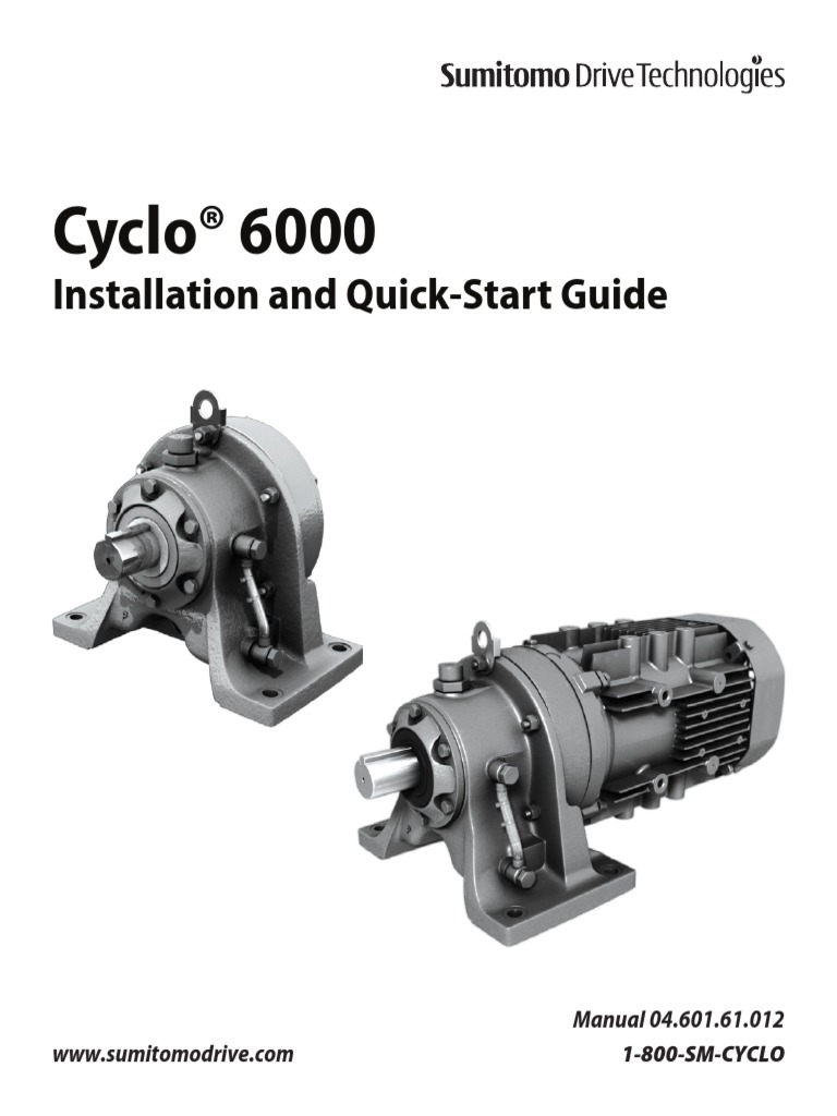 Cyclo 6000 Installation and Quick Start Guide | PDF | Electric Motor ...