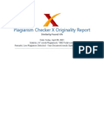 Plagiarism Checker X Originality Report: Similarity Found: 6%