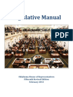 Legislative Manual: Oklahoma House of Representatives Fifteenth Revised Edition February 2013
