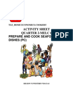 Activity Sheet Quarter 2-Melc 6: Prepare and Cook Seafood Dishes (PC)