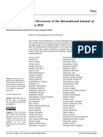 Acknowledgment To Reviewers of The International Journal Of: Molecular Sciences in 2020