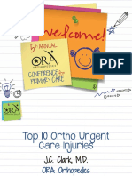 Top 10 Ortho Urgent Care Injuries Clark WEB