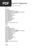 Script de Configuracion - Cisco Packet Tracer