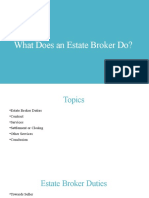 What Does An Estate Broker Do