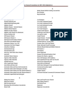 Chemical Formulation List 2007-2010