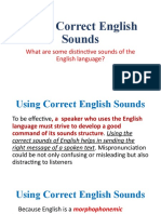 Using Correct English Sounds