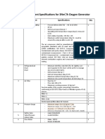 Detailed Component Specifications For 3Nm /H Oxygen Generator