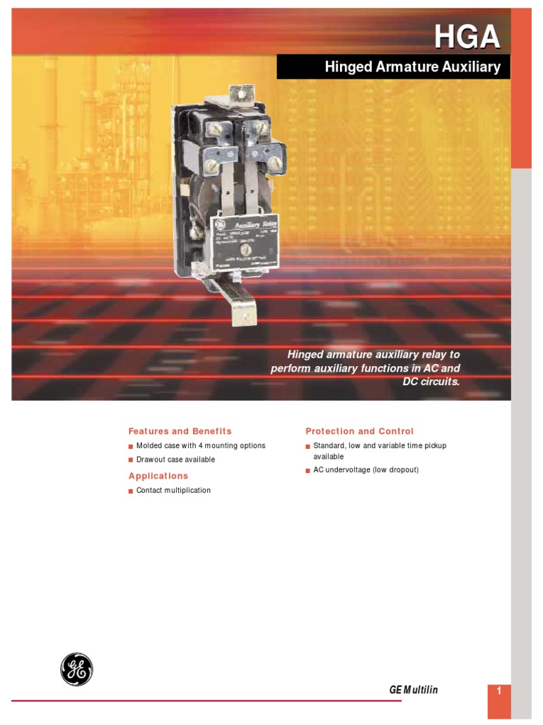 HGA Hinged Armature Relay Overview | PDF | Relay | Magnetic Devices