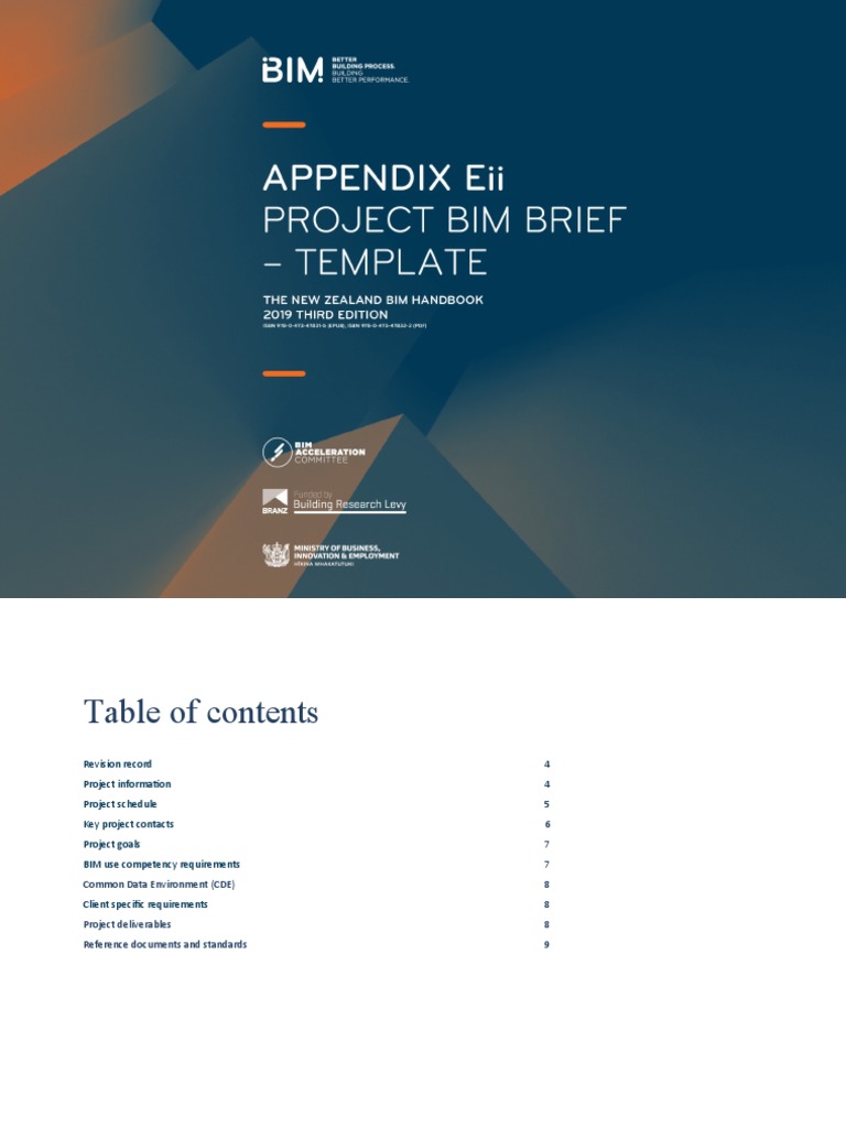 New Zealand BIM Project Brief Template | PDF | Building Information ...