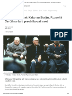 Drugi Svetski Rat - Kako Su Staljin, Ruzvelt I Čerčil Na Jalti Preoblikovali Sve