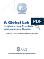 A Global Lab: Religion Among Scientists in International Context