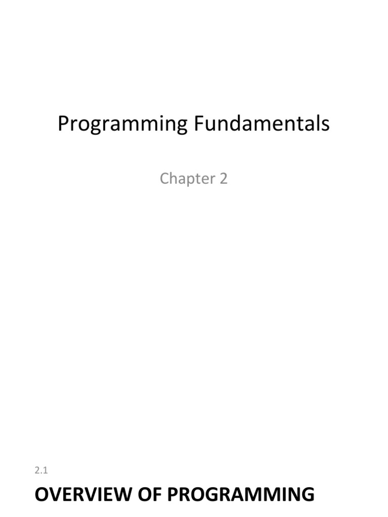 Chapter2 1 | PDF | Computer Programming | Computer Program