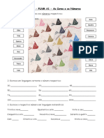 Ficha Nº 8 PLNM A1 - As Cores e Os Números