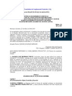 Acta. (Constitutiva de Conglomerado Productivo, S.A.)