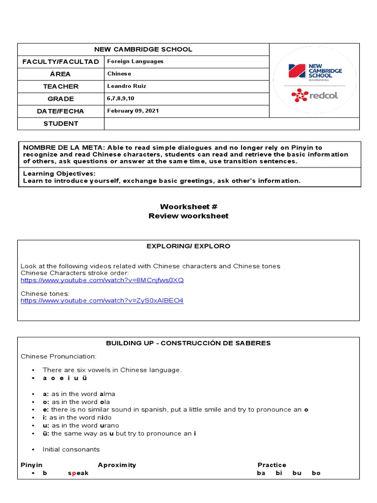 Chinese Language Learning Guide | PDF | Pinyin | Linguistics