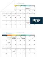 Calendar For Blog and Sharing