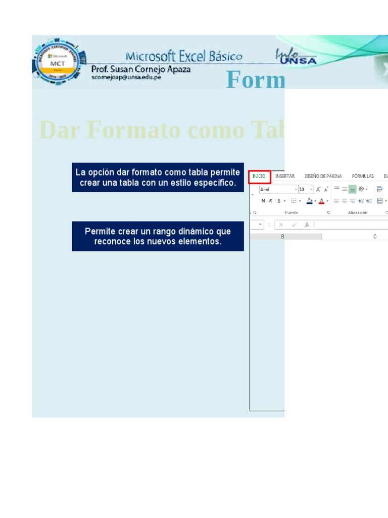 Formato de Tablas y Estilos Excel | PDF | Informática | Informática y ...
