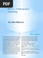 History of Information Technology: by Julia Olkhovyk