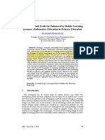 Designing Math Trails For Enhanced by Mobile Learning Realistic Mathematics Education in Primary Education