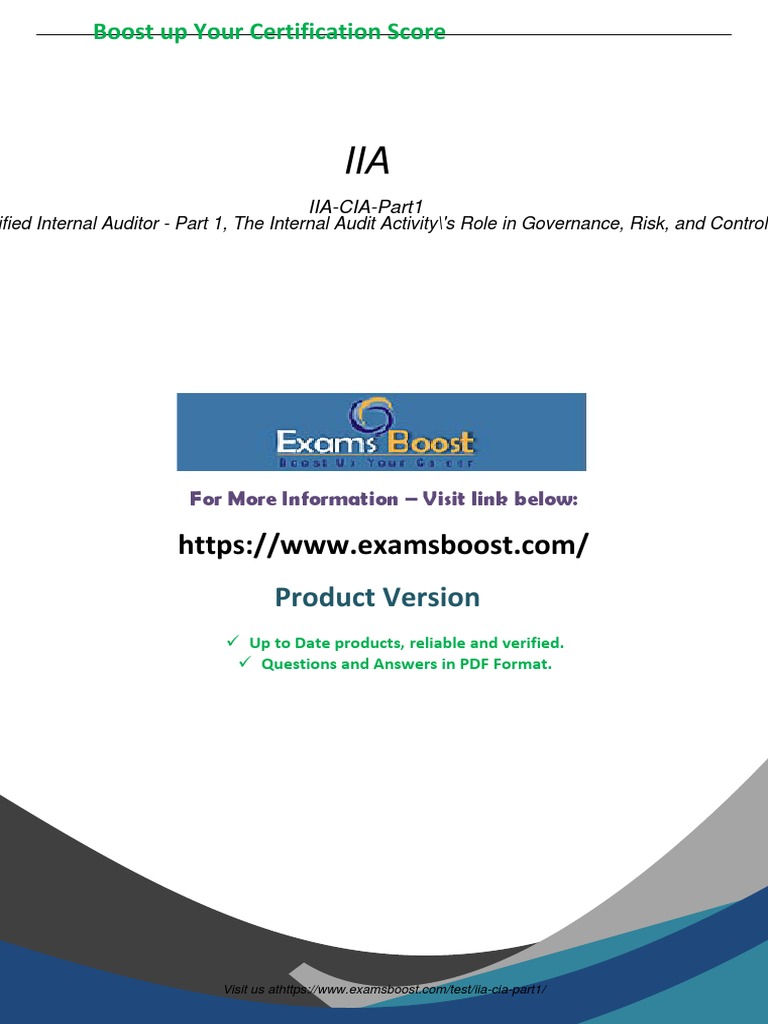 IIA-CIA-Part1 Online Test
