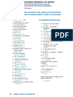 UNIVERSIDAD PERUANA LOS ANDES - PRACTICA DE LOGICA PROPOSICIONAL