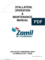 Installation, Operation & Maintenance Manual: Air Cooled Condensing Units CX SERIES (CX150 - CX360)