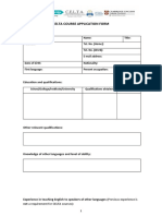 CELTA Application Form