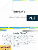 Business Process Management: Pertemuan 1