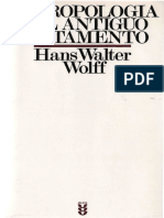 Antropología Del Antiguo Testamento - Hans Walter Wolff