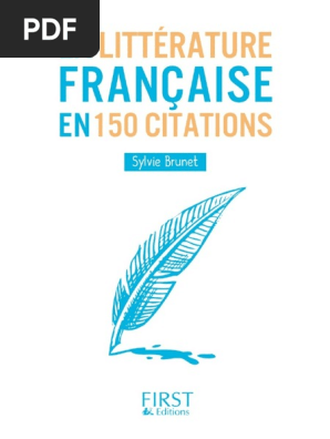 La Litterature Francaise En 150 Citations Pdf Candide Poesie