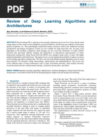 Review of Deep Learning Algorithms and Architectur