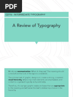 Review of Typography