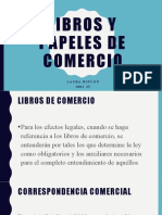 Libros y Papeles de Comercio