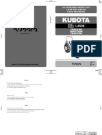 Kubota: Illustrated Parts List Liste Des Pieces Lista de Piezas