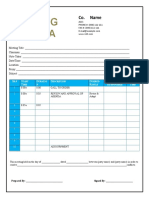 Business Meeting Agenda Format-WPS Office