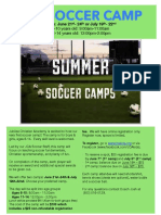 Soccer Camp Flyer 2021