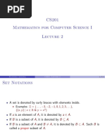 CS201 Mathematics For Computer Science I: Manindra Agrawal CS201: Lecture 2