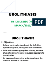 Urolithiasis: by DR Debiso (MD) MARCH/2021